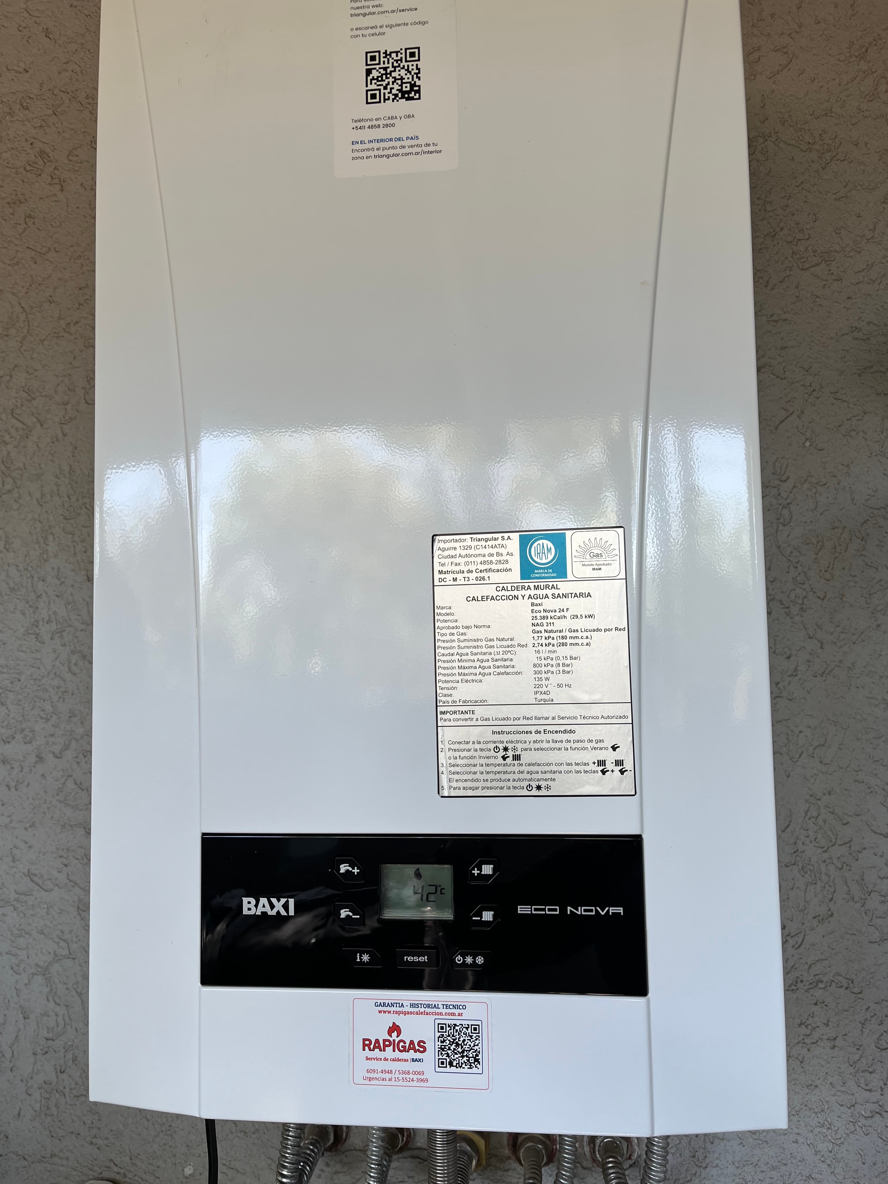 Reparar caldera BAXI en Once - imagen 1
