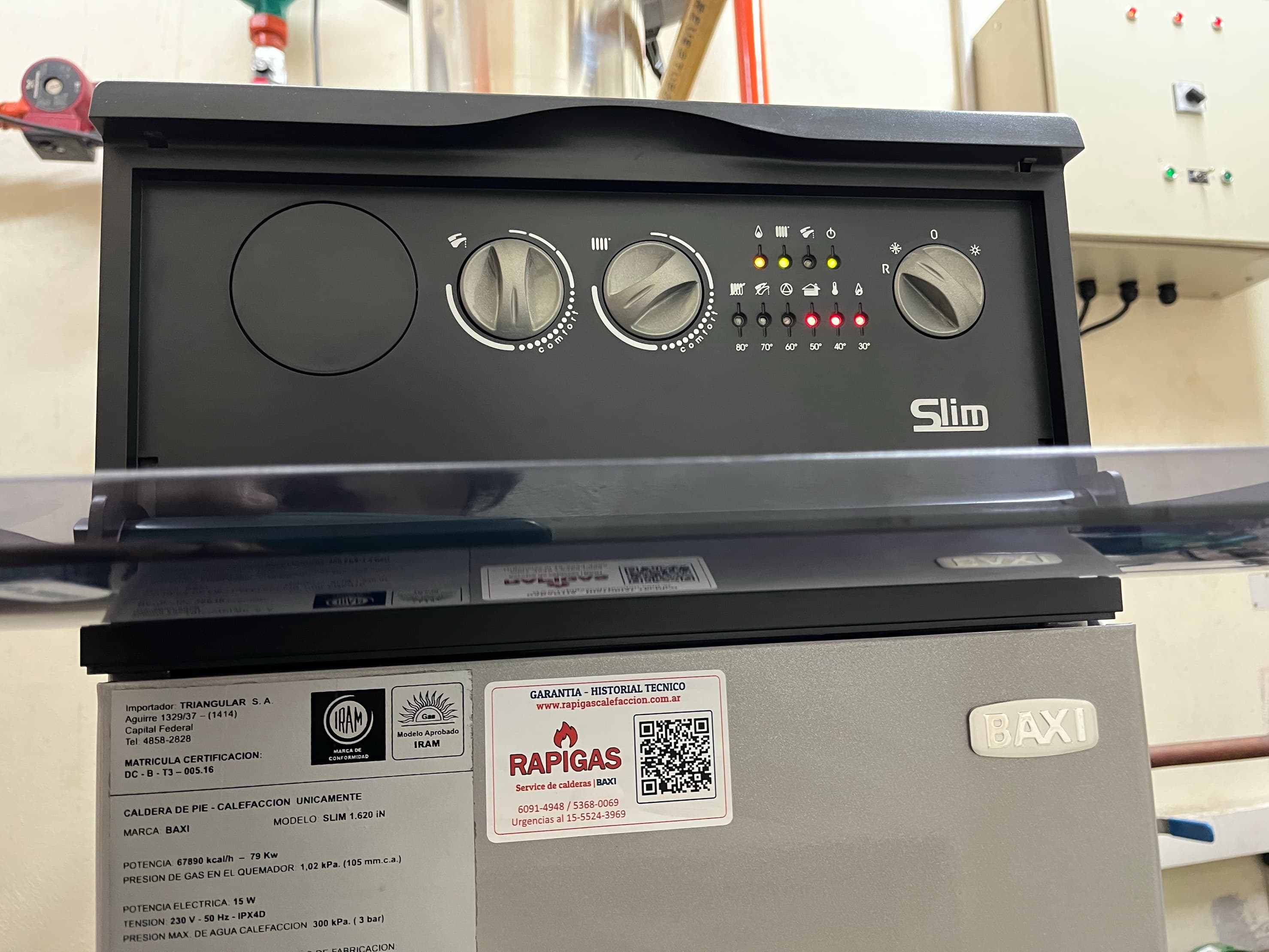 Caldera Baxi Pie Slim 1400 In Gas Natural Solo Calefacción en Belgrano - imagen 2