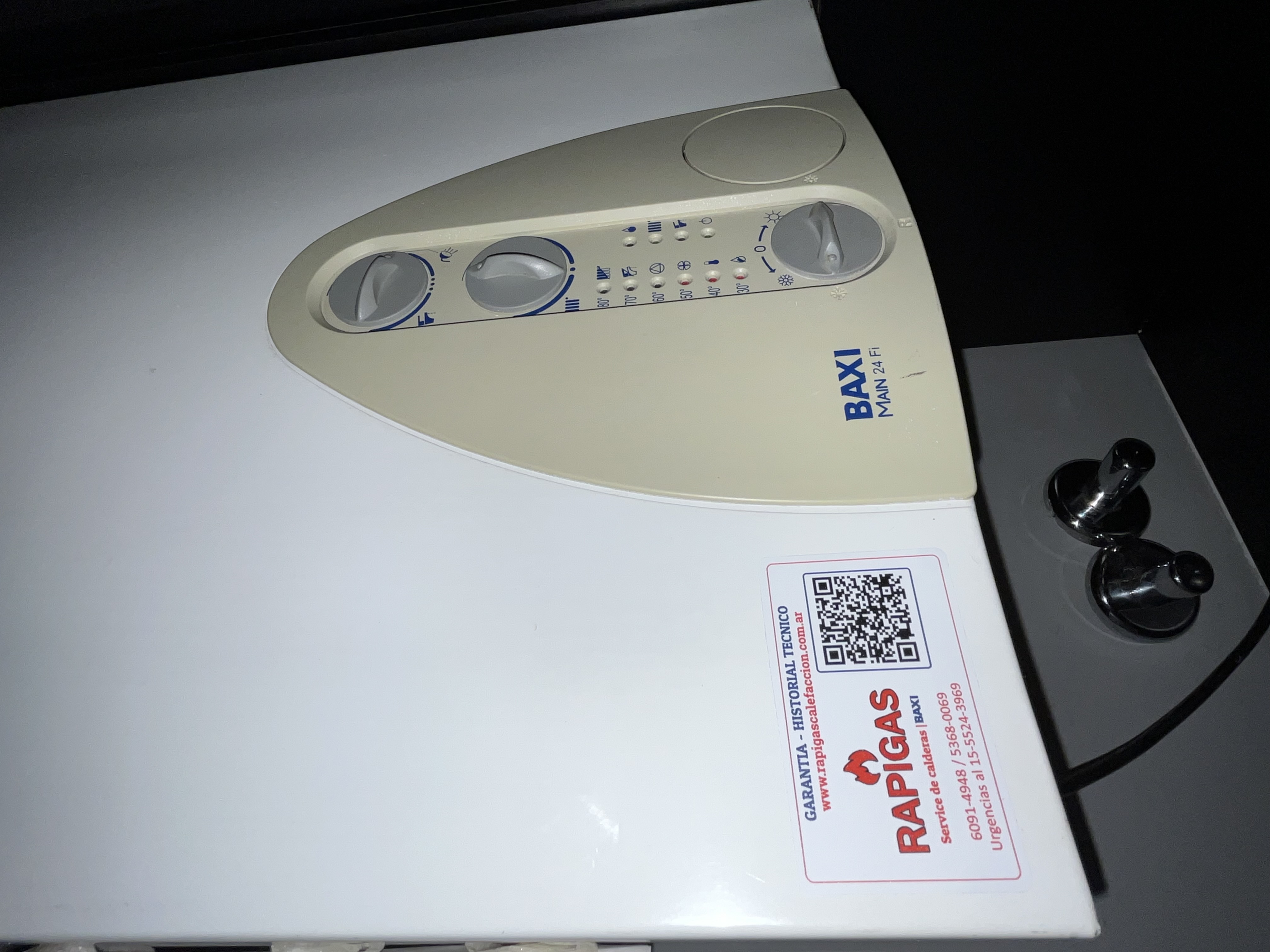 Caldera BAXI instalada por RAPIGAS
